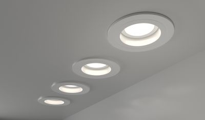 Bathroom with Recessed Lighting