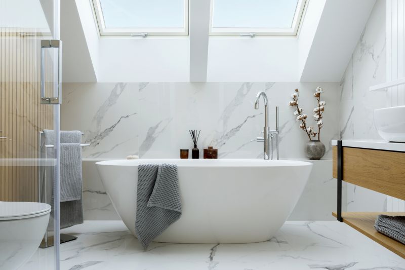 Large Bathtub Installation